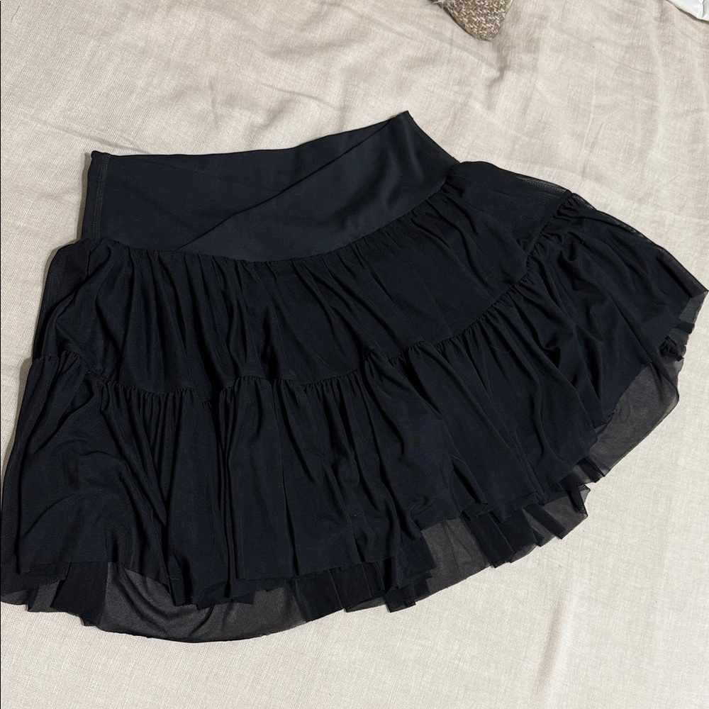 Blogilates Black Tiered Circle Skater Ballerina Skirt